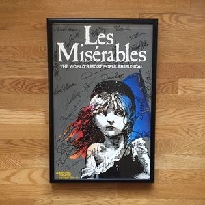 Le Miserable autographed poster